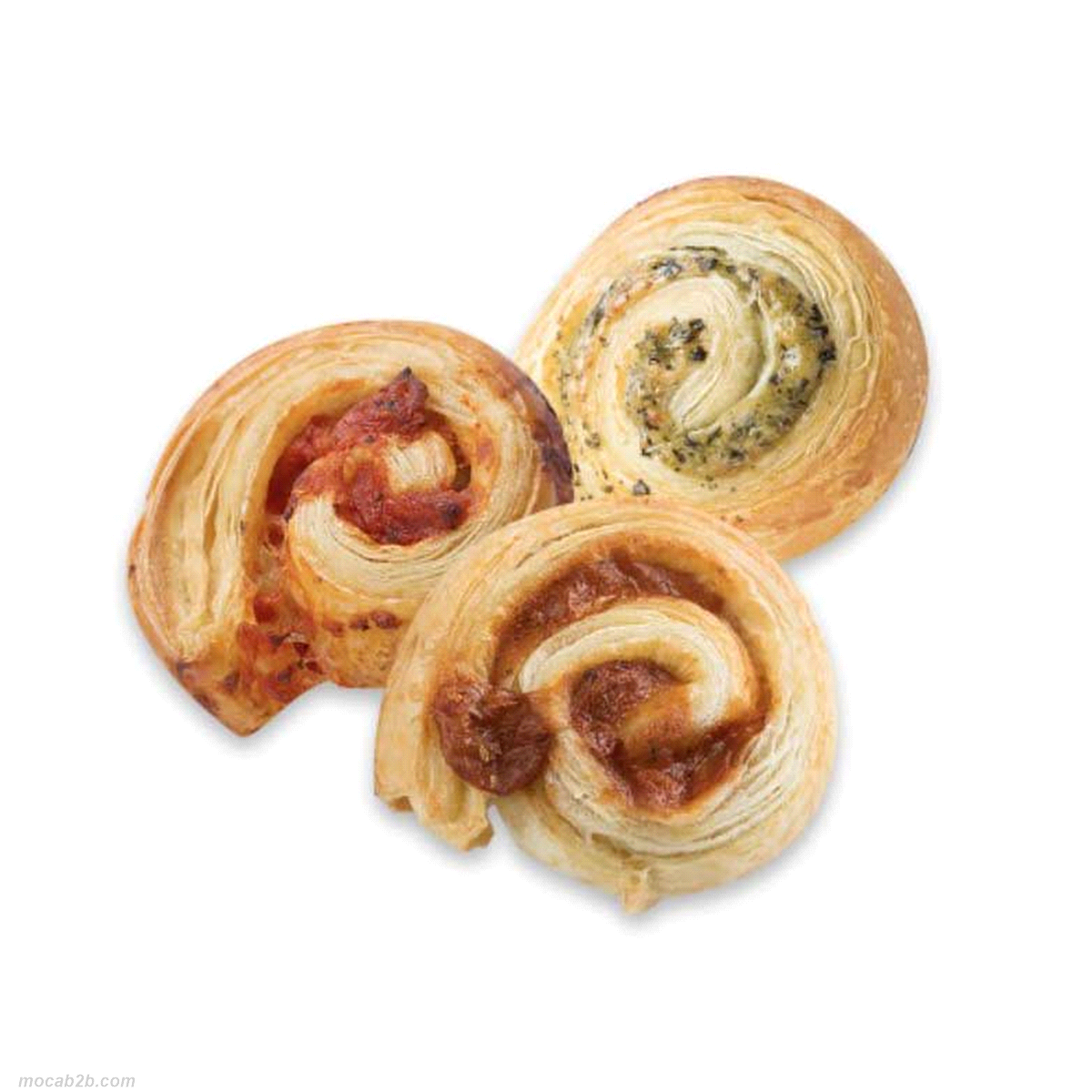 Snack salato al burro in 3 gusti: pesto, norma e amatriciana. Peso 33gr cad. Pronto forno, cuocere 18min a 175°C 