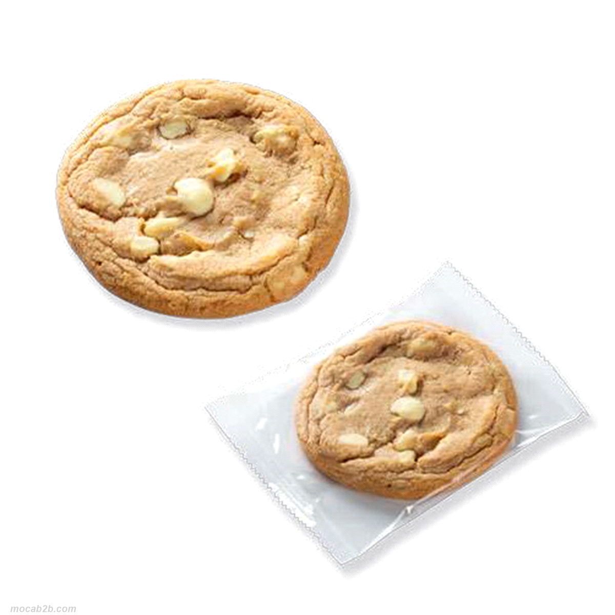 Cookies imbustati singolarmente, gusto vaniglia. 