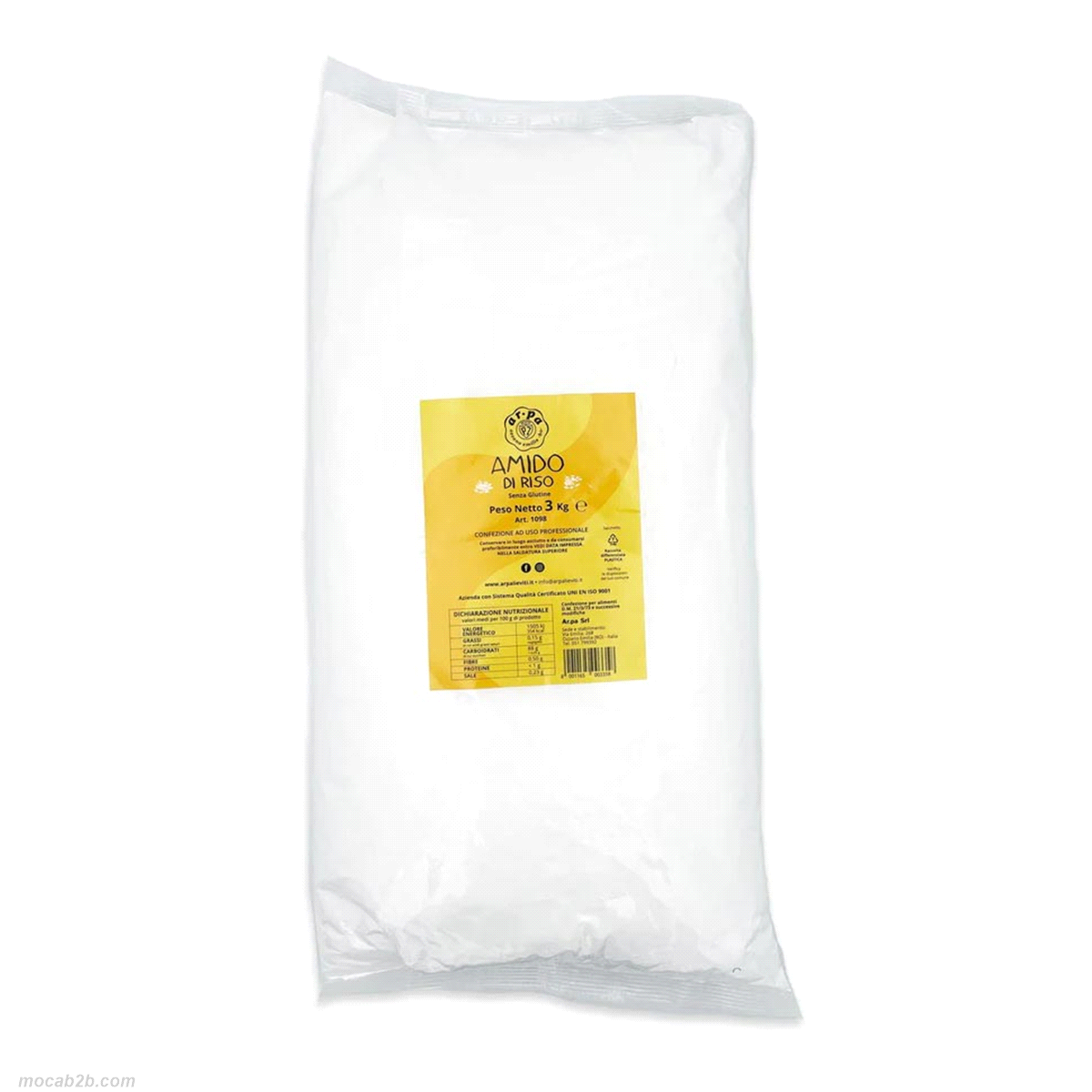 Addensante naturale utilizzato in cucina per dare cremosità a tante preparazioni come creme, budini, dolci, cioccolate calde, salse, zuppe e minestre. 