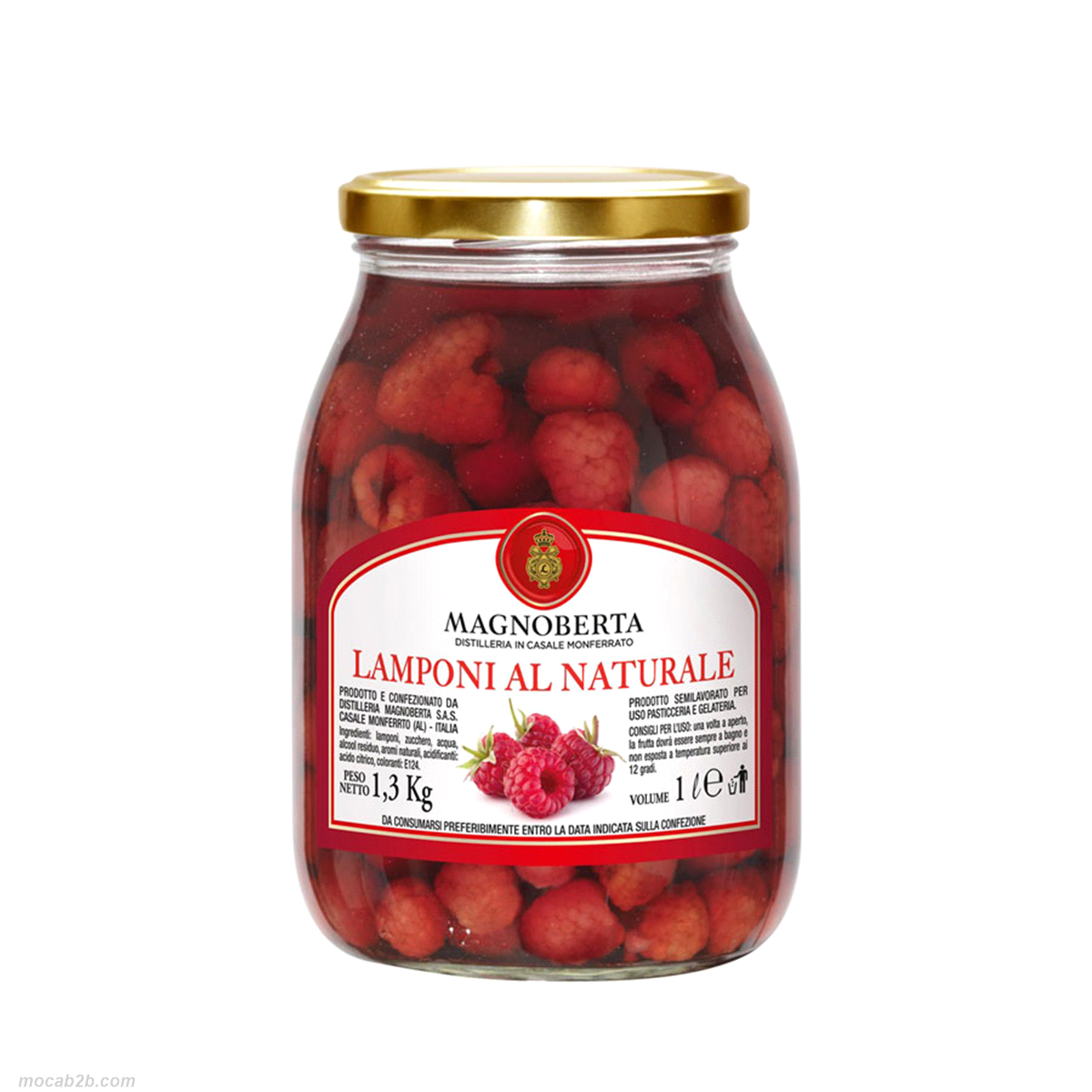 Lamponi al naturale per utilizzo in pasticceria e gelateria. 