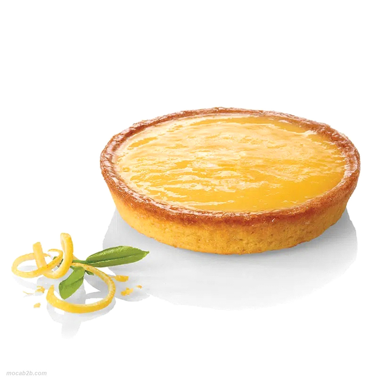 Tortina alla frolla al burro con crema di limone. Senza aromi artificiali né conservanti. 10 cm (130gr) x 18pezzi. Scongelare 2 ore in frigorifero 