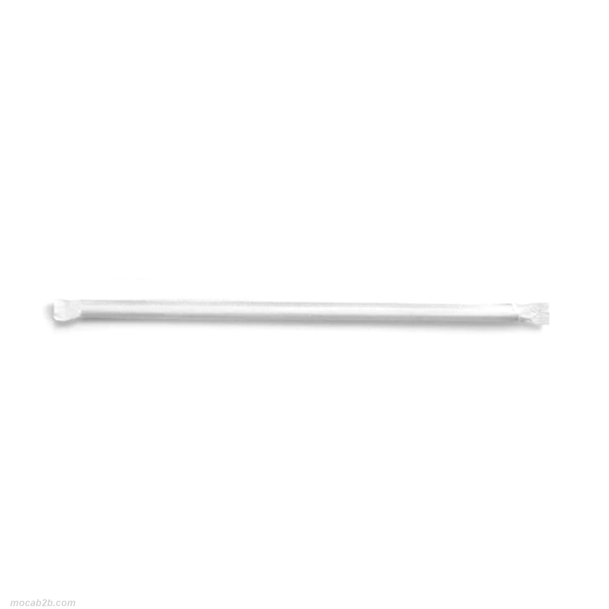Cannuccia Bio Rigida Incartata 21cm Ø8mm Nera in PLA 100% Compostabile 