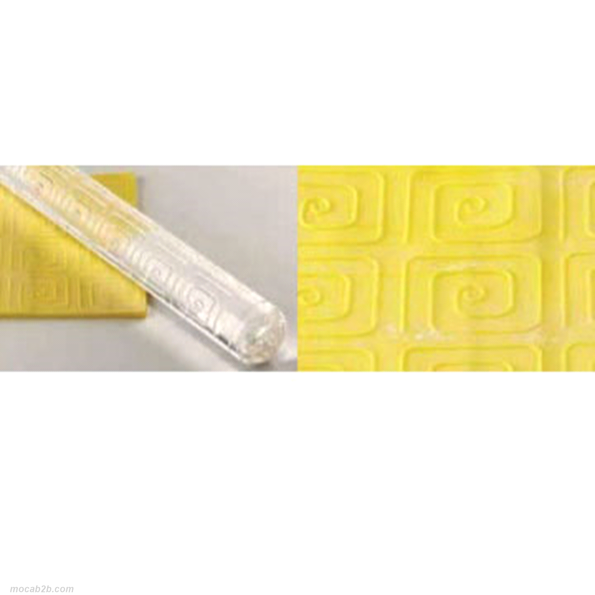 Rullo in policarbonato per incisione e decorazione pasta di zucchero. Diametro 3 cm - lunghezza 33 cm 