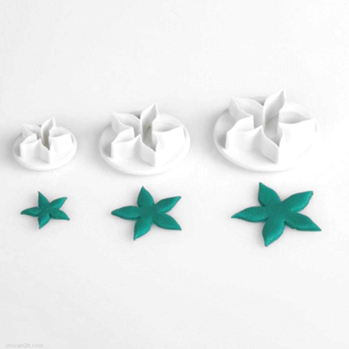 Stampo coppapasta a forma di stella alpina in 3 misure 