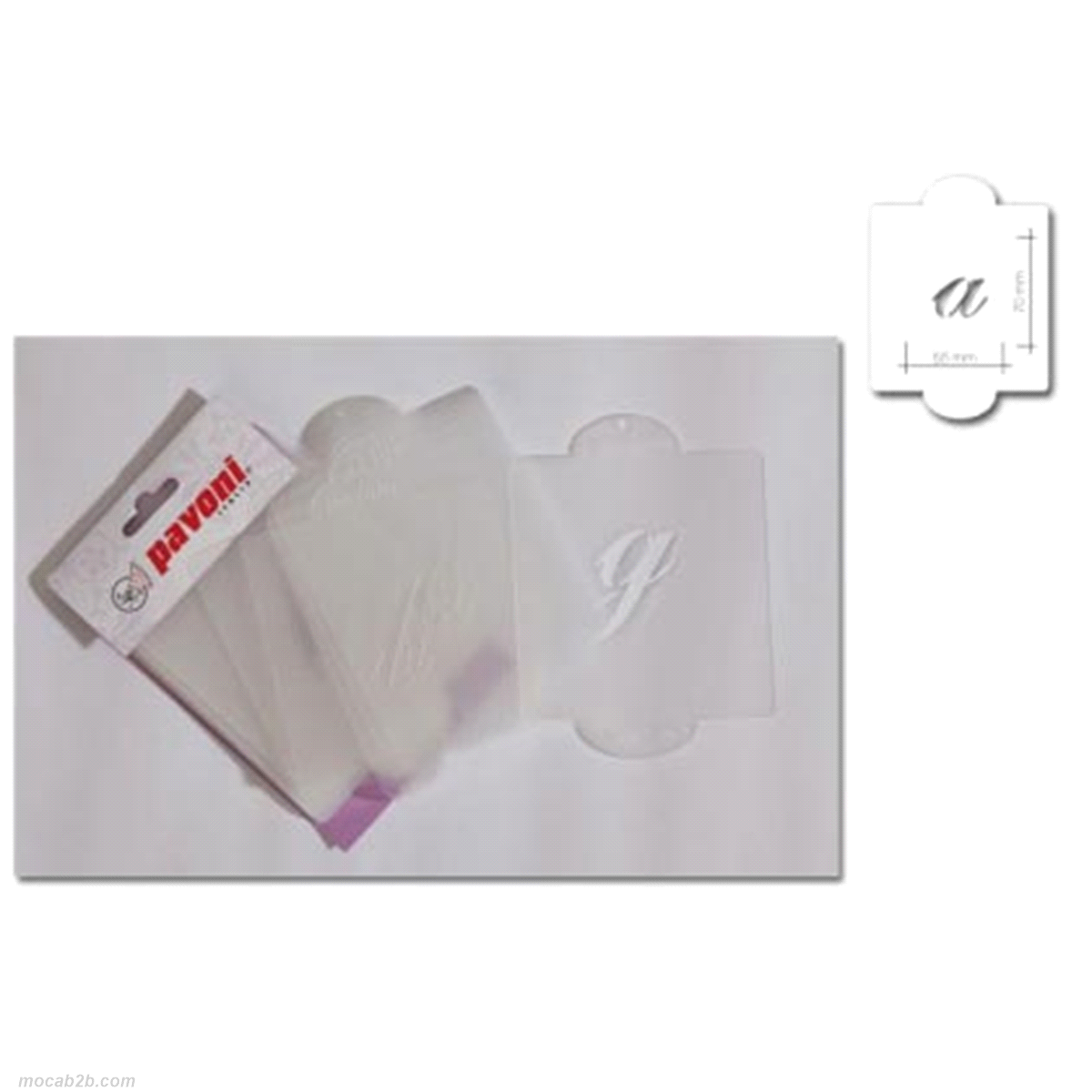 Stencil decorazione lettere minuscole 