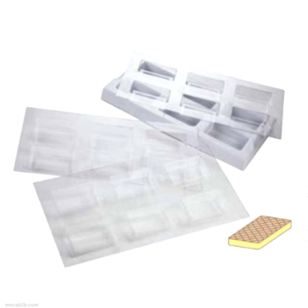 Stampo per biscotti gelato rettangolare piccoli. Produttività 24 pezzi 