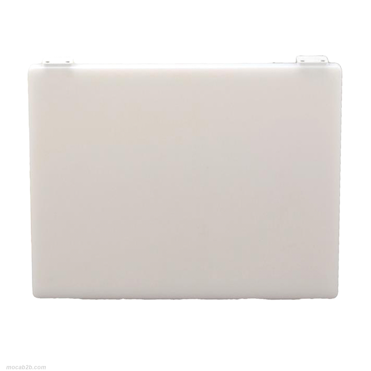 Tagliere con fermi bianco in polietilene. 