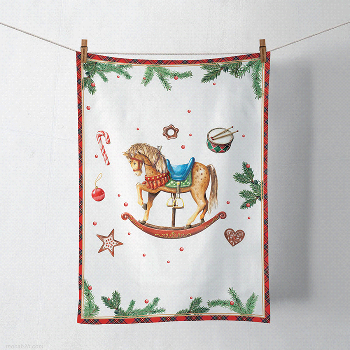 Strofinaccio in cotone al 100%, Dimensioni: 100x70cm. 