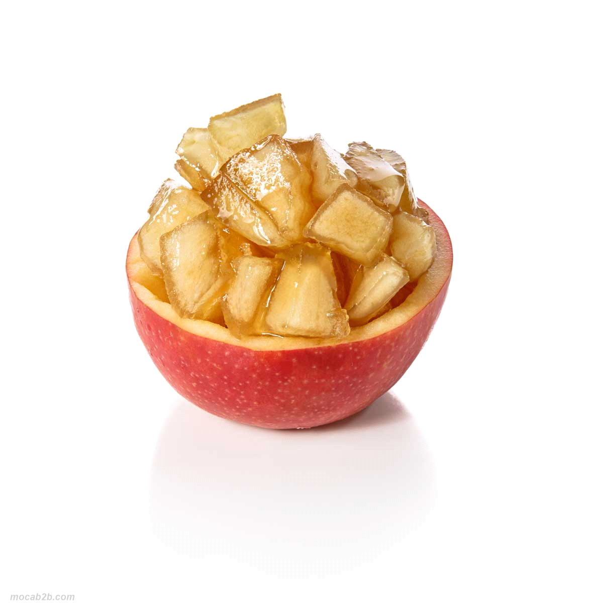 Cubetti di Mela Annurca IGP canditi. La mela annurca è una varietà di mela di dimensioni medio piccole, caratterizzata da forma tondeggiante leggermente appiattita. Ideale per lievitati, torte, panettoni,
tartellette e fagottini. 