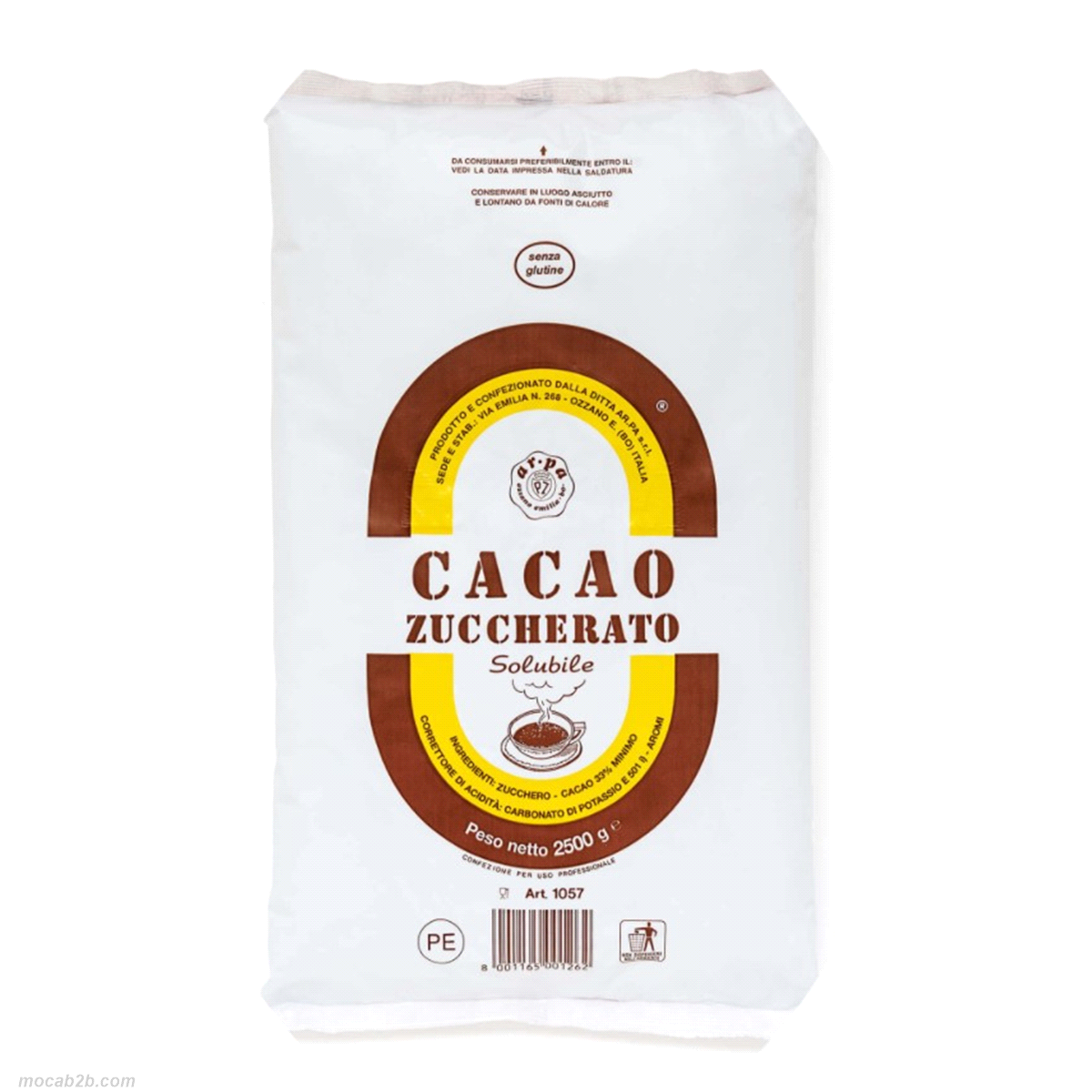 Cacao zuccherato è una polvere di cioccolato dolce ideale per la farcitura di dolci e la preparazione di creme. Uno sprint incredibile nelle cucine professionali. Cioccolato dolce per garantire un risultato eccellente. 