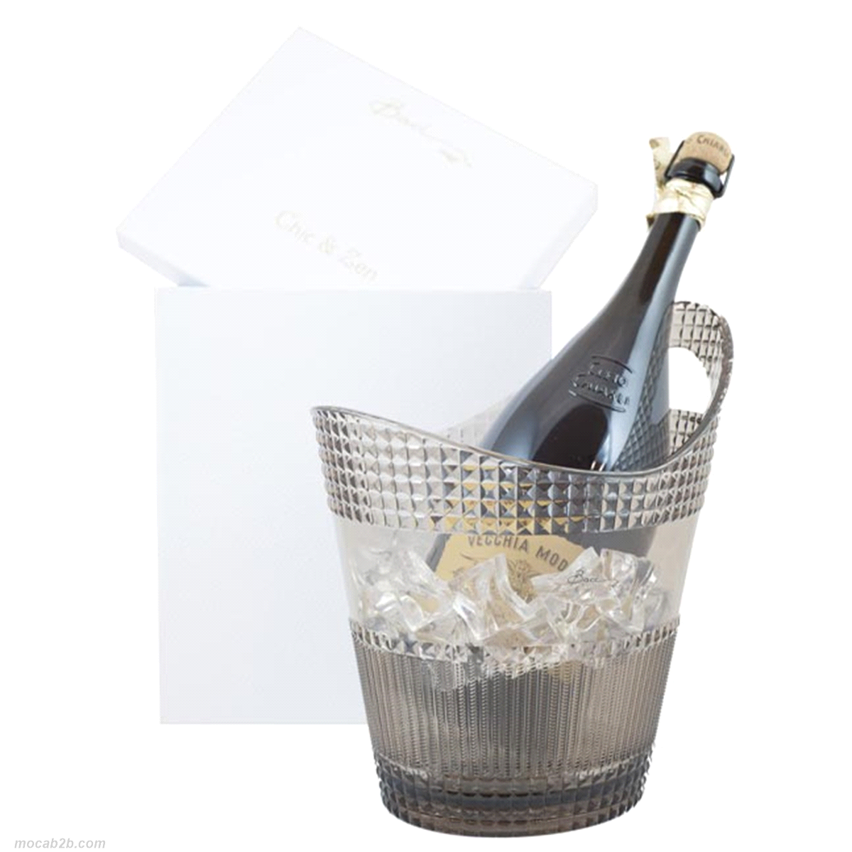 SECCHIELLO CHAMPAGNE WOOD 25x20h28 