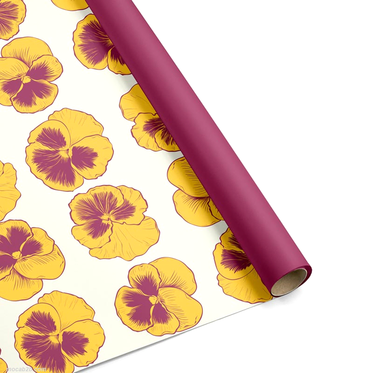 Bobina perlata 40my viola magenta/giallo ppl 1x25mt. 