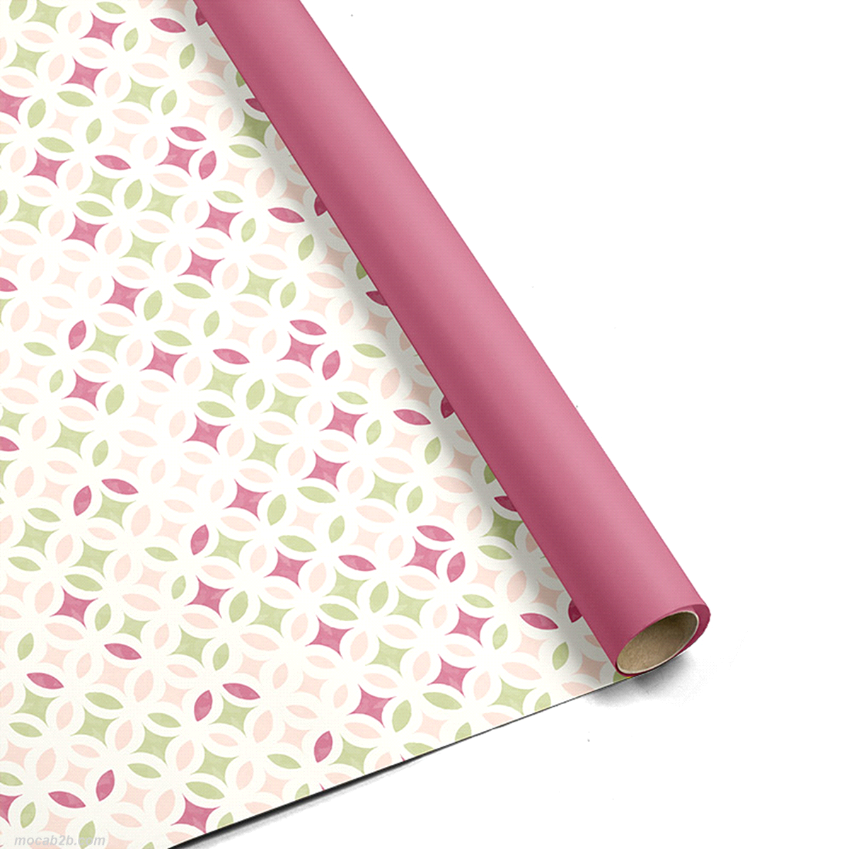 BOBINA PATTERN ROSA/VERDE 1x25mt 