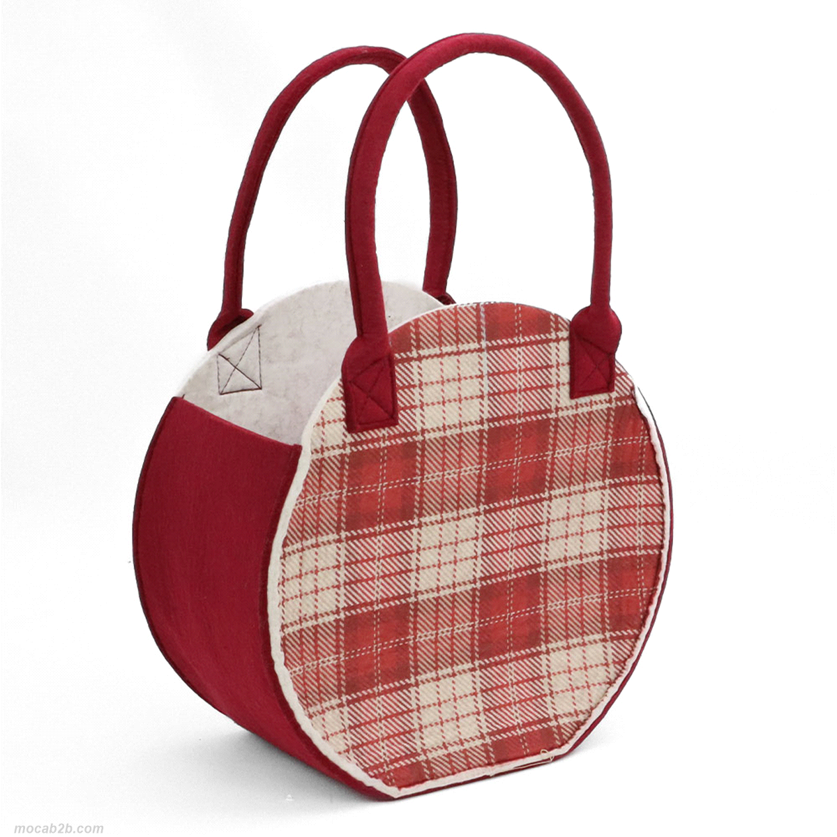 BORSA NEW TARTAN BORDEAUX 33x18h32 
