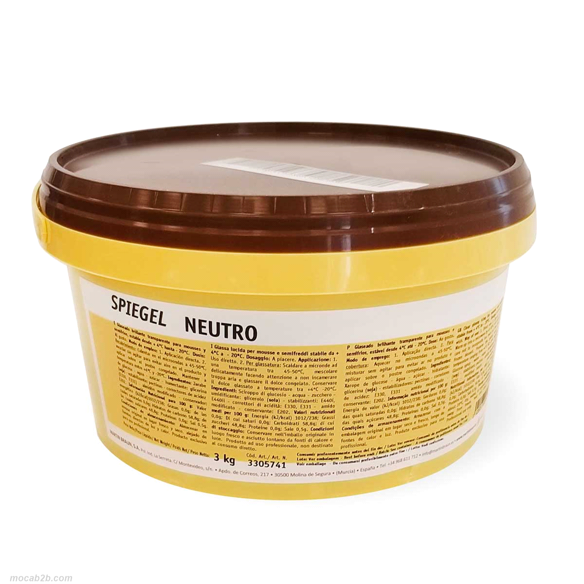 Glassa coprente per semifreddi. 