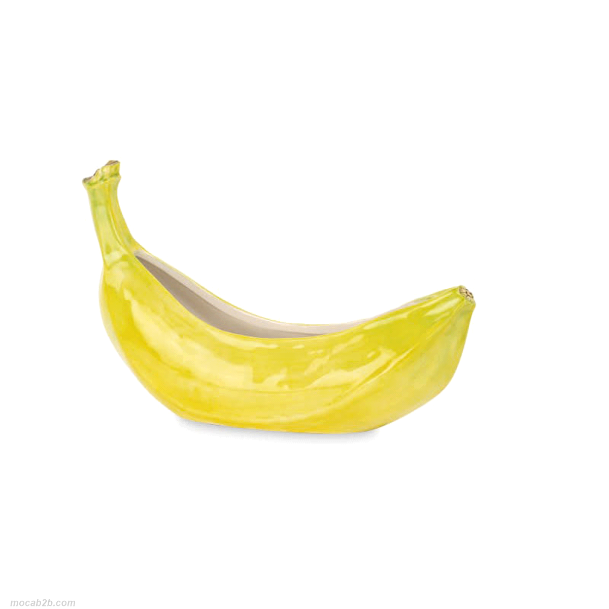Ciotola banana gialla ceramica adatta al contatto con gli alimenti. Misure: 26x7x16cm. 