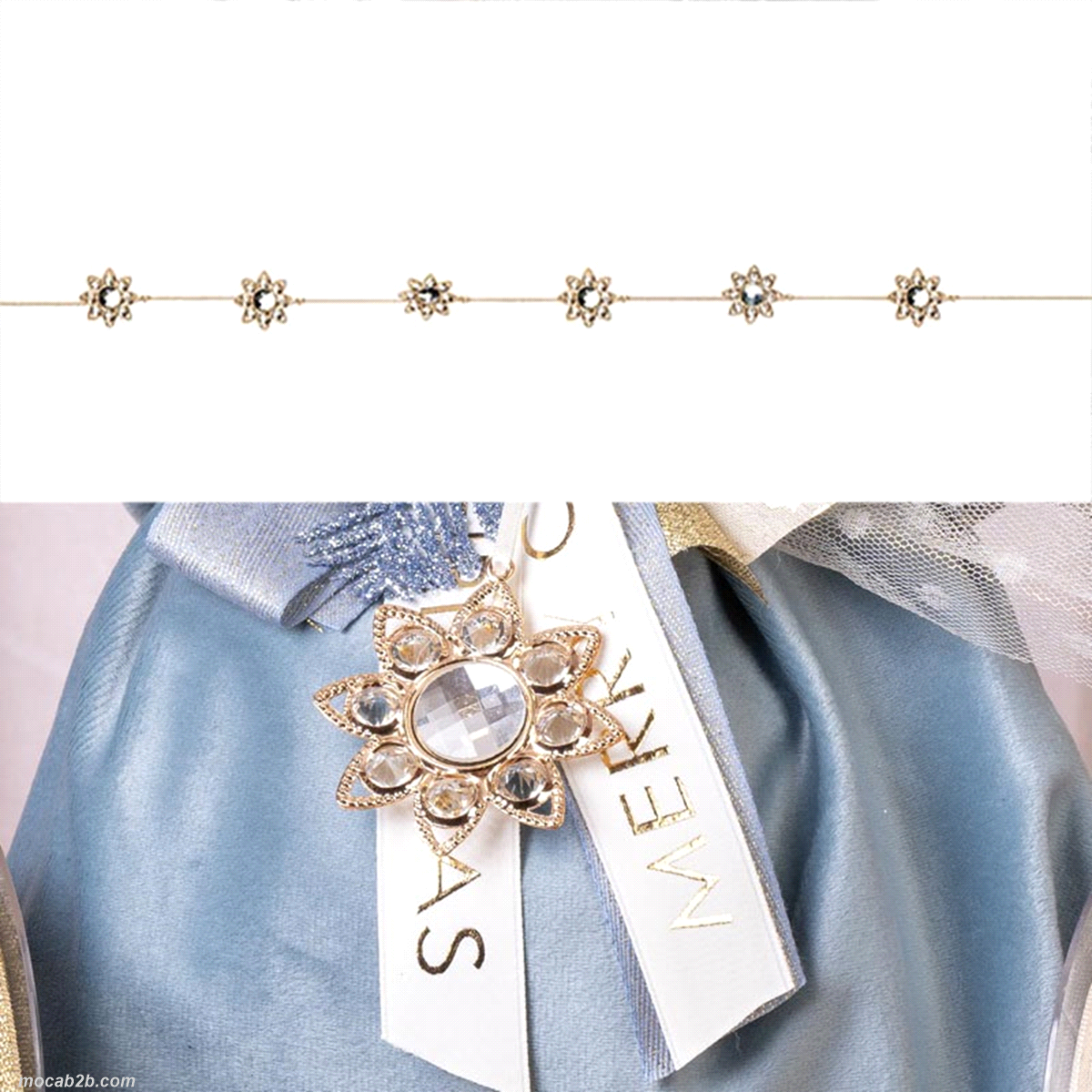 FILO 6 FIORI ORO GEMME 105m 