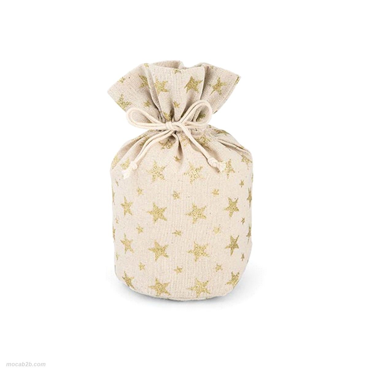 SACCHETTO STELLE ORO GRAN d10 h20cm 