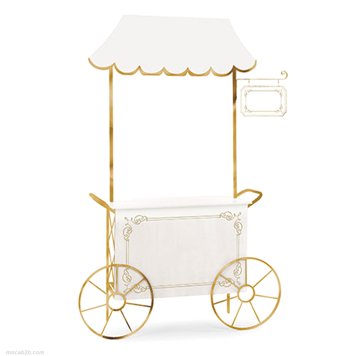 CARRETTO BIANCO/ORO 149x39x213 