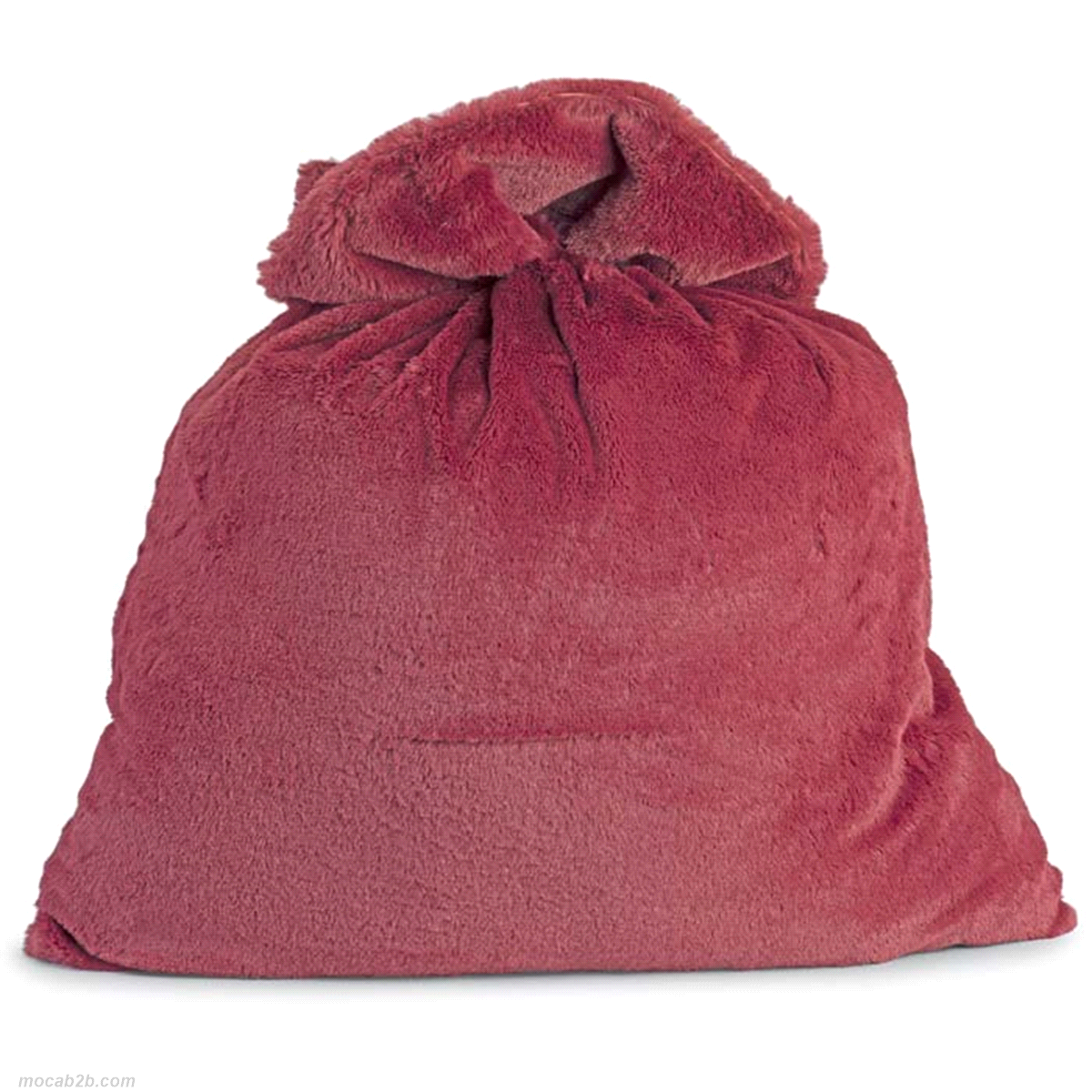 Portapanettone sacco ecopelliccia bordeaux 65x80. 