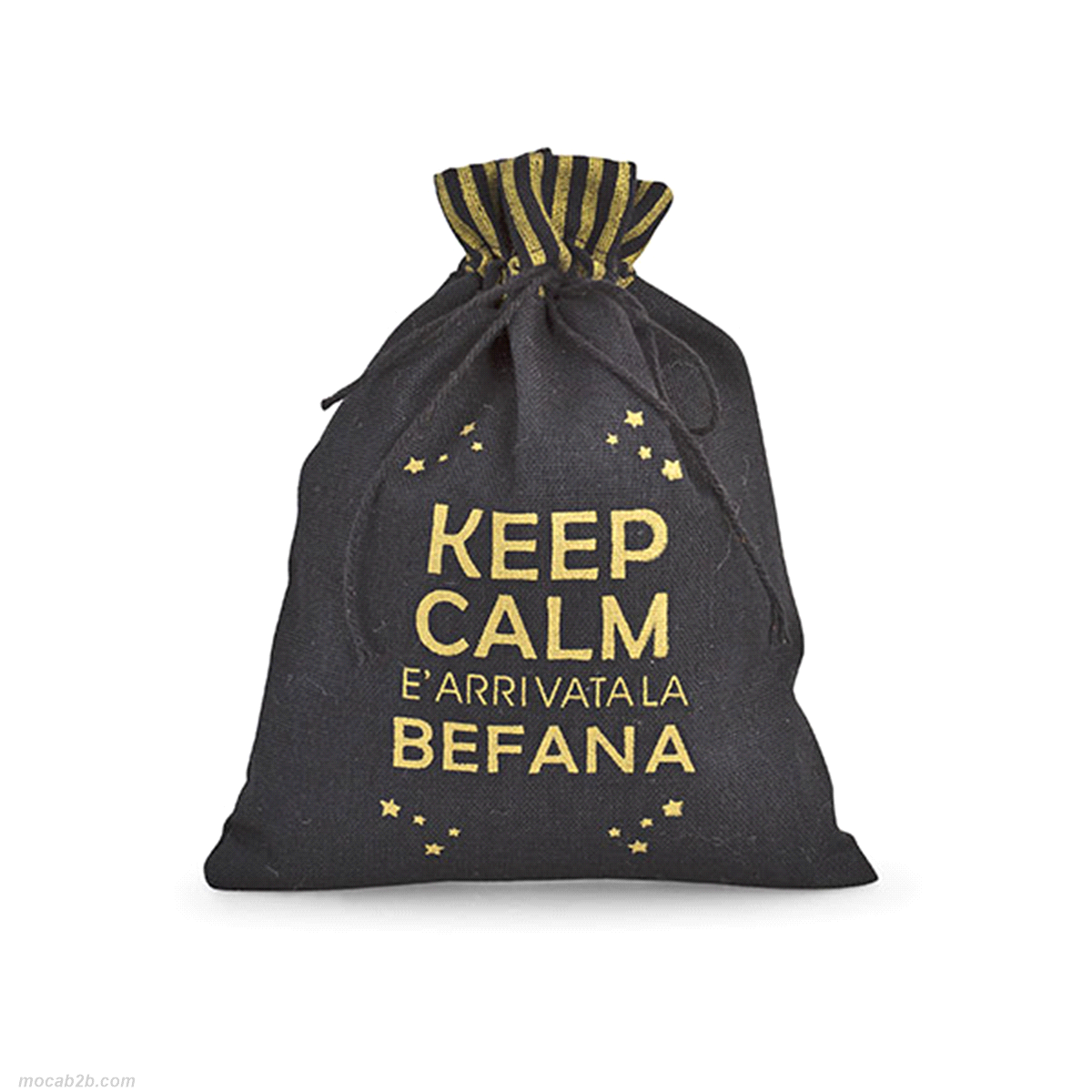 SACCHETTO KEEP CALM BEFANA 14x18,5 