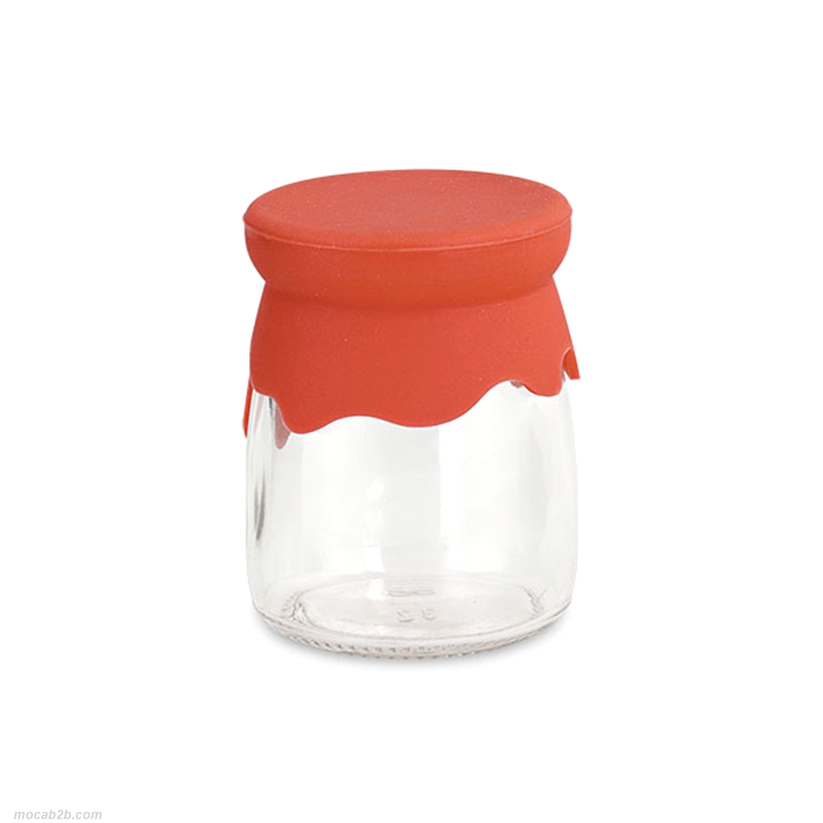 BARATTOLO CON COPERCHIO SILICONE ROSSO DIAMETRO 5,5x7,5 