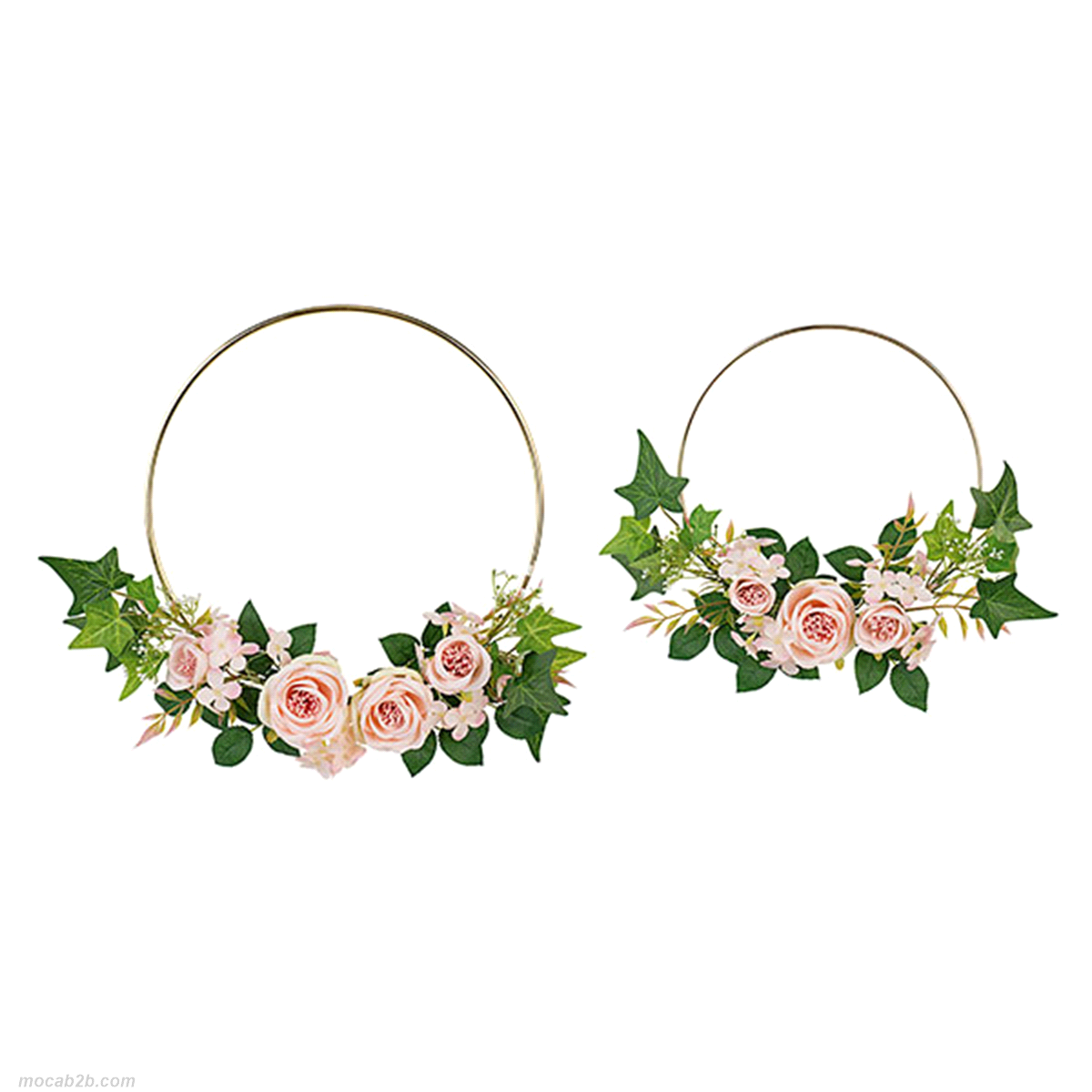 CERCHI ORO/ROSE ROSA DIAMETRO 25/32 x2pz (24) 