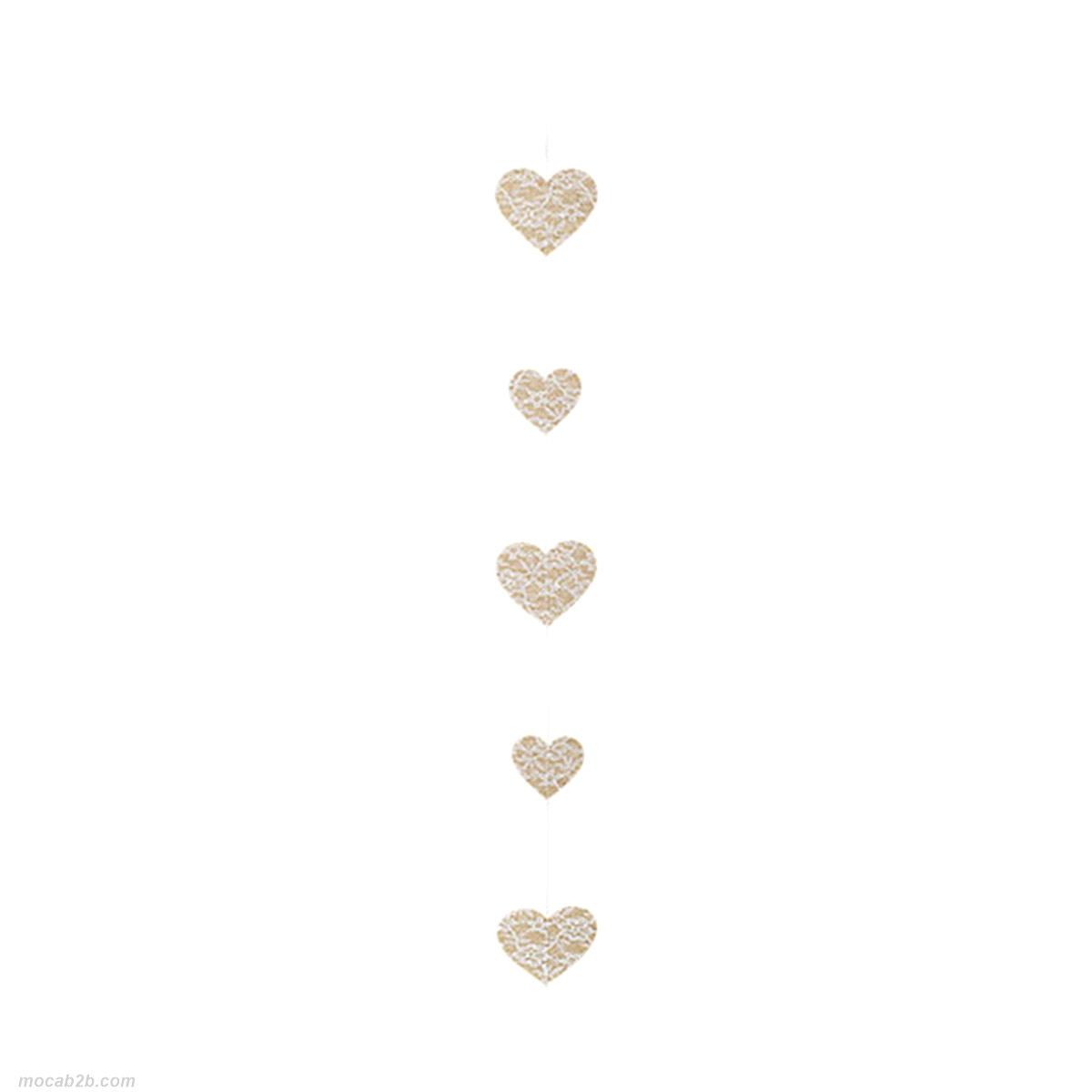 FILO CUORI PIZZO 140cm 