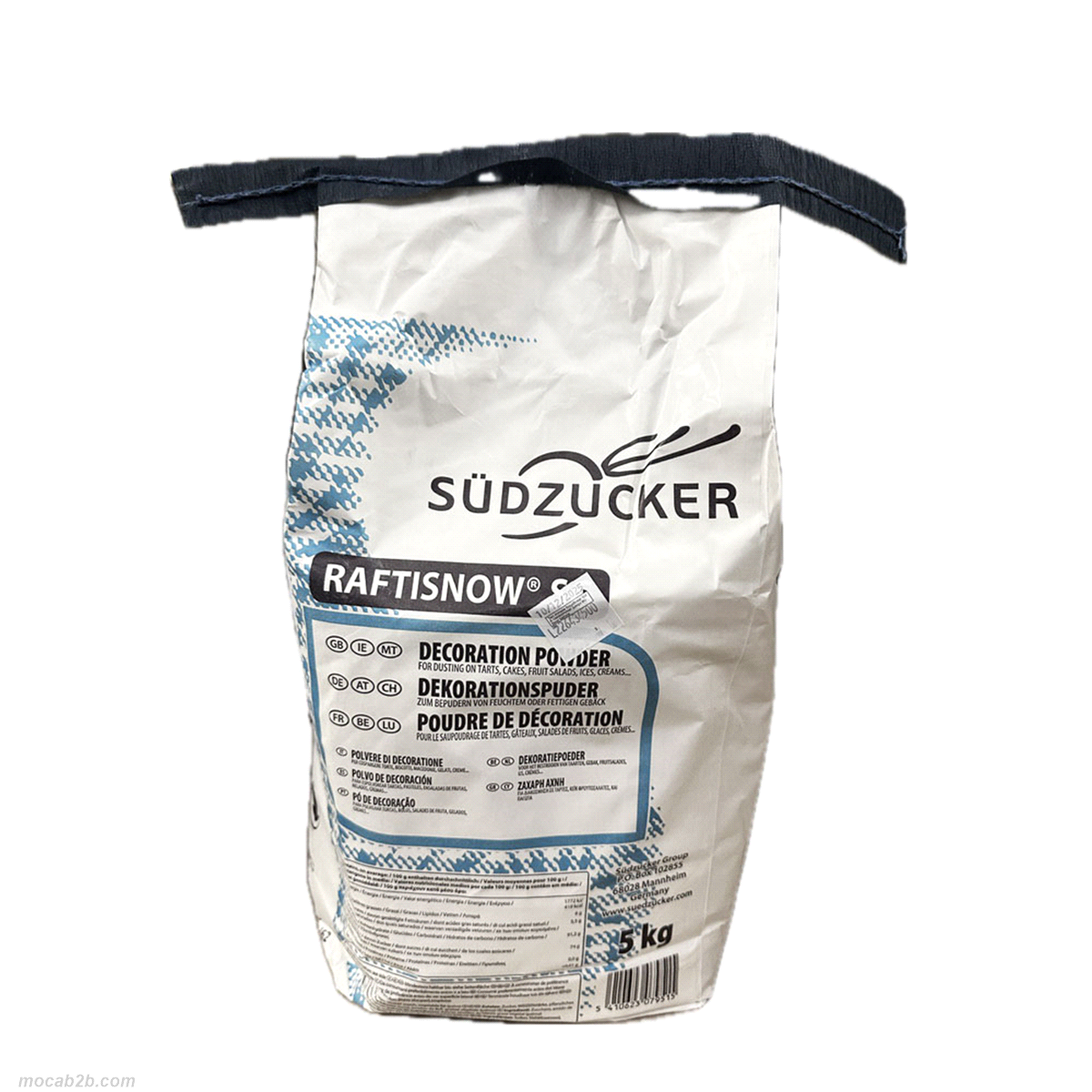 Zucchero idrorepellente per lo spolvero di prodotti di pasticceria fresca e a lunga conservazione (frittelle, Krapfen, donut ecc). Ha la caratteristica di non assorbire l