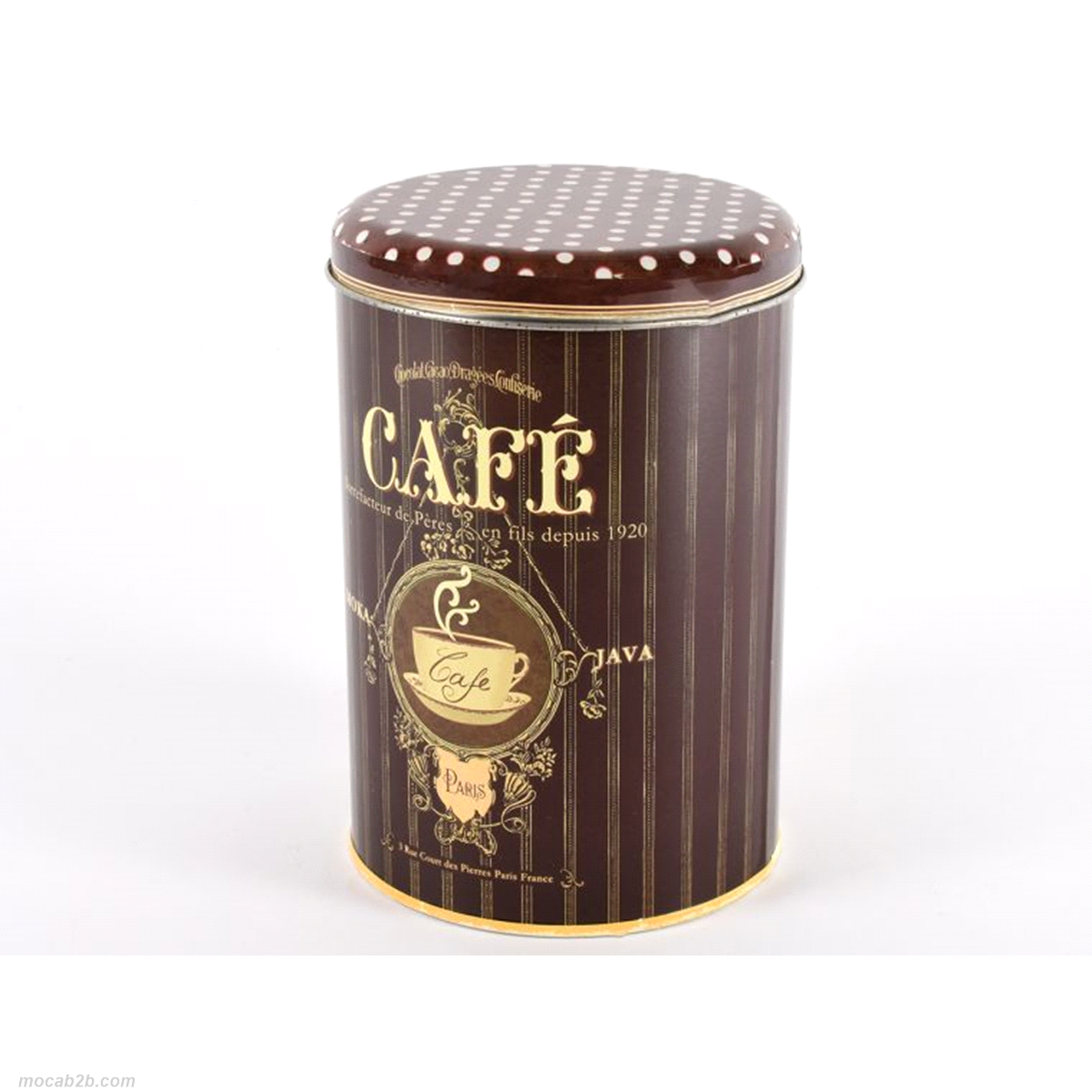 Contenitore di metallo dia 14,5x21cm 