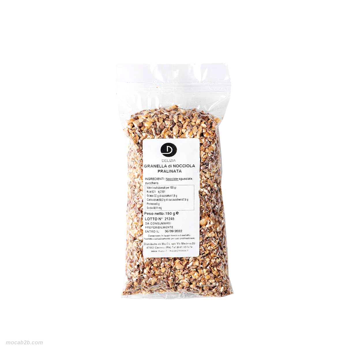 Granella pralinata di nocciole 