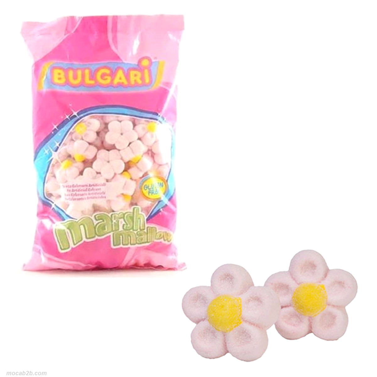 Marshmallow colorati e in diverse forme. Gluten free. 