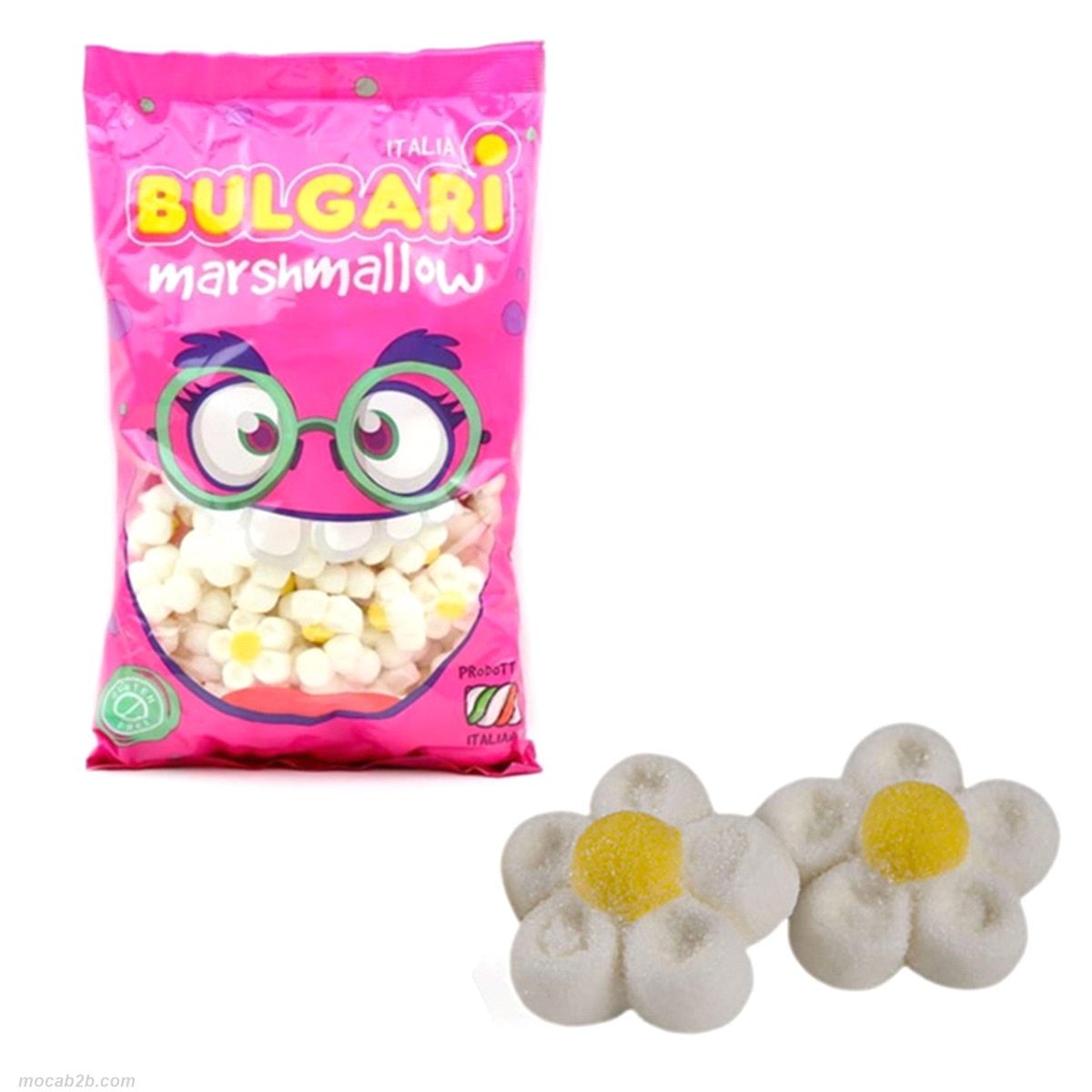 Marshmallow colorati e in diverse forme. Gluten free. 