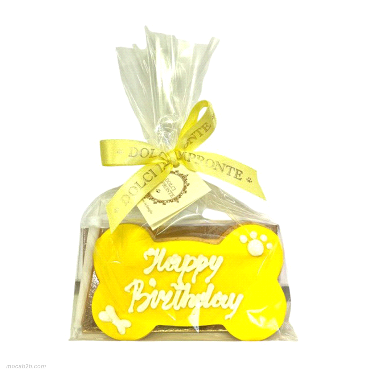 Biscotto in pasta frolla fatto a mano e decorato ad uno ad uno dai maestri pasticceri di Dolci Impronte. 