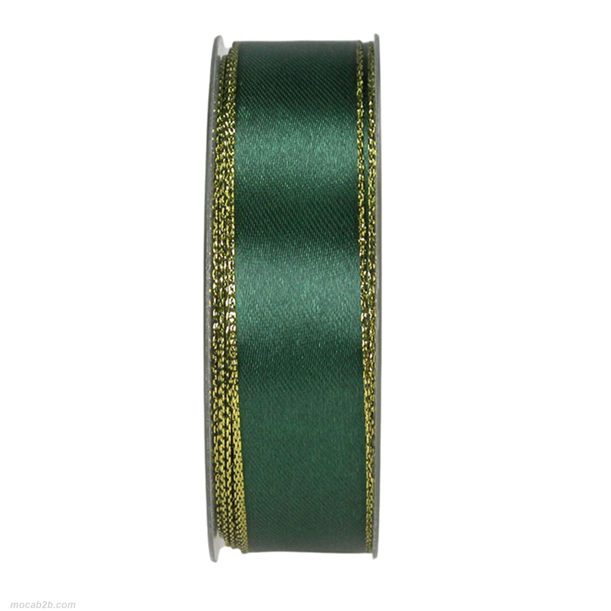 DOUBLE FACE SATIN VERDE/OROmm25x25mt 