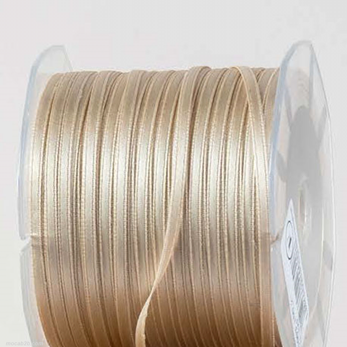 NASTRO DOPPIO RASO MARRONE CHIARO mm3x100mt 