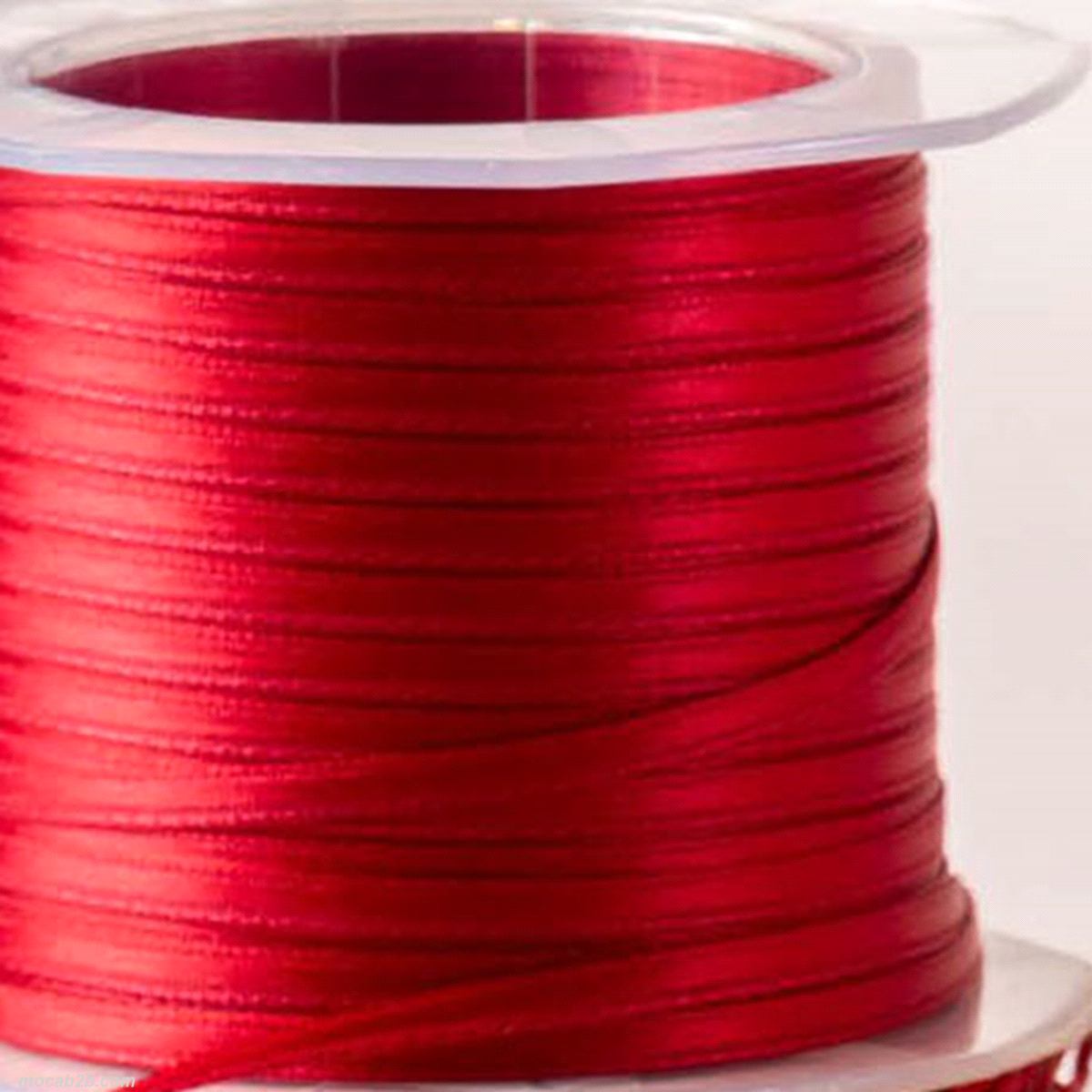 NASTRO DOPPIO RASO ROSSO CILIEGIA mm3x100mt 