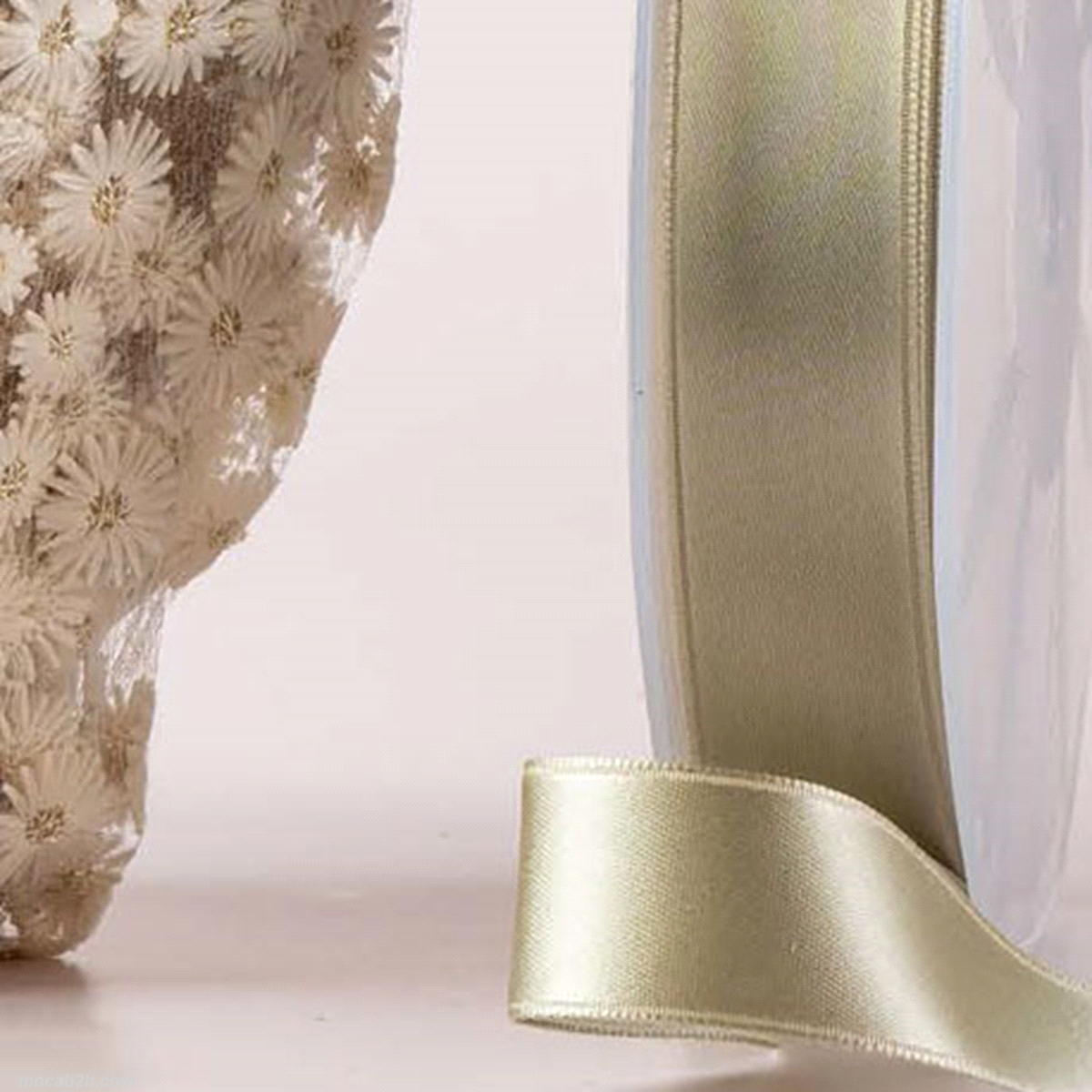 NASTRO DOPPIO RASO VERDE SALVIA mm25x50mt 