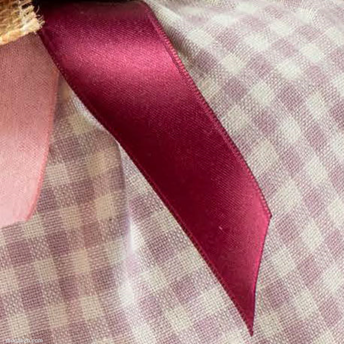 NASTRO DOPPIO RASO BORDEAUX SCURO mm25x50mt 