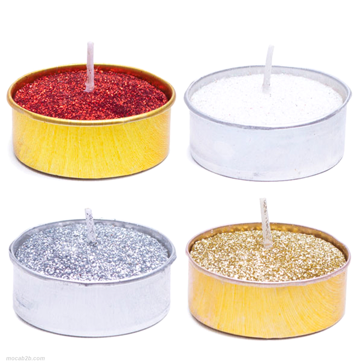 TEALIGHT GLITTER COLORI ASSORTITI 4x4h2 x3pz 