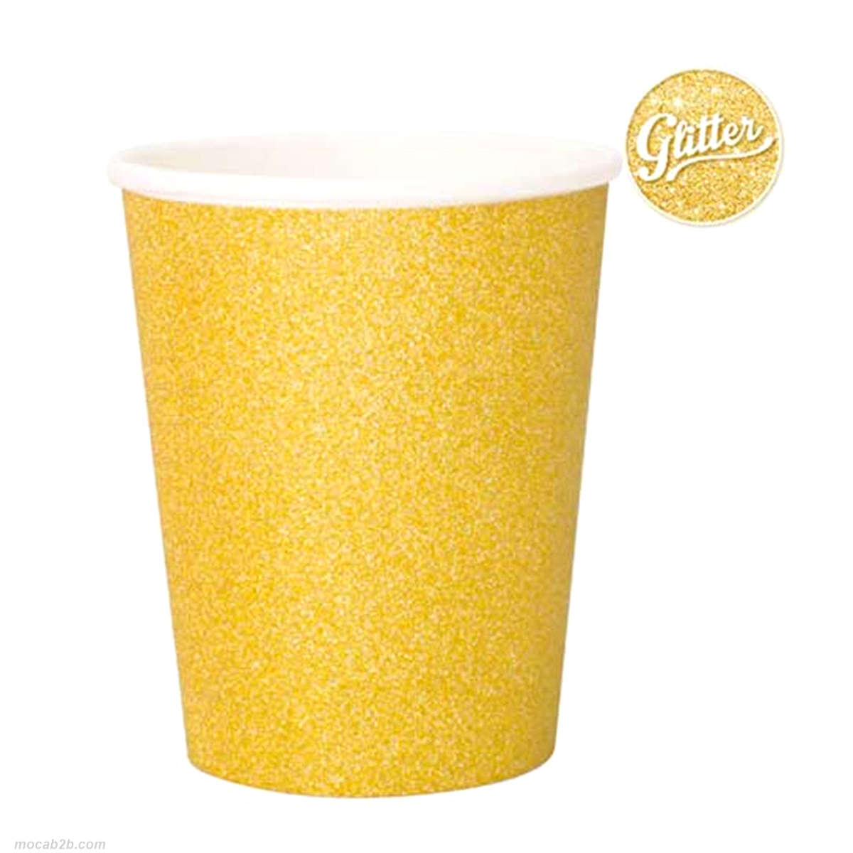 BICCHIERI GLITTER ORO cc250 x8pz 