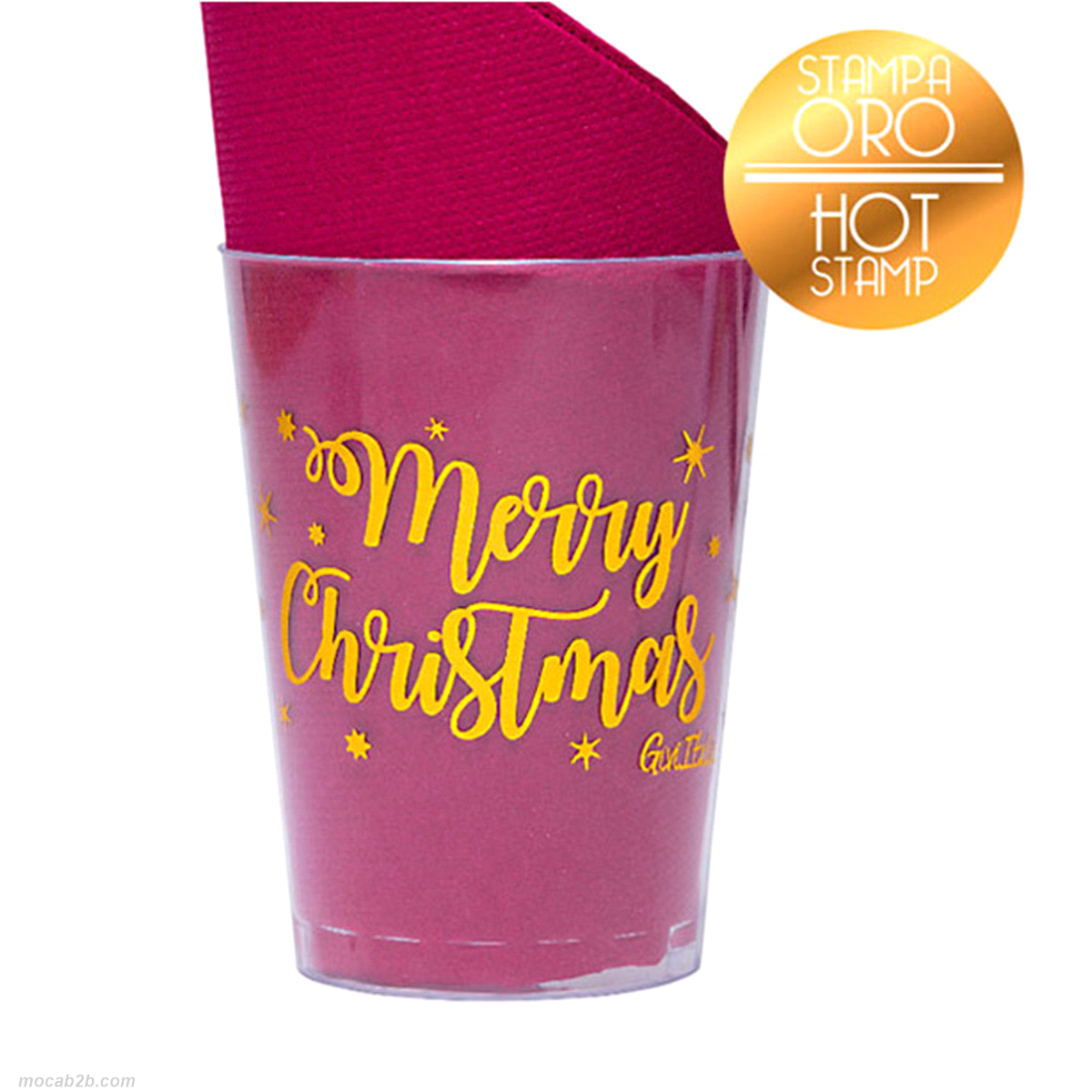 BICCHIERI ORO HAPPY NEWYEAR300ccx6pz 