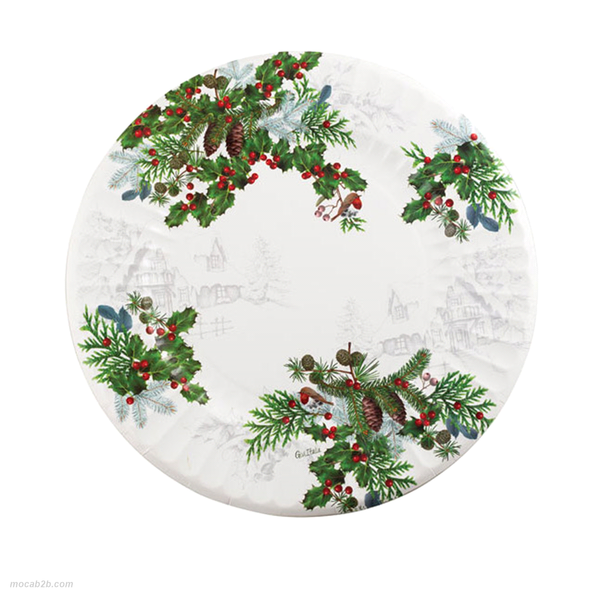 MAXI PIATTI WINTER HOLIDAYS DIAMETRO 33 x6pz 