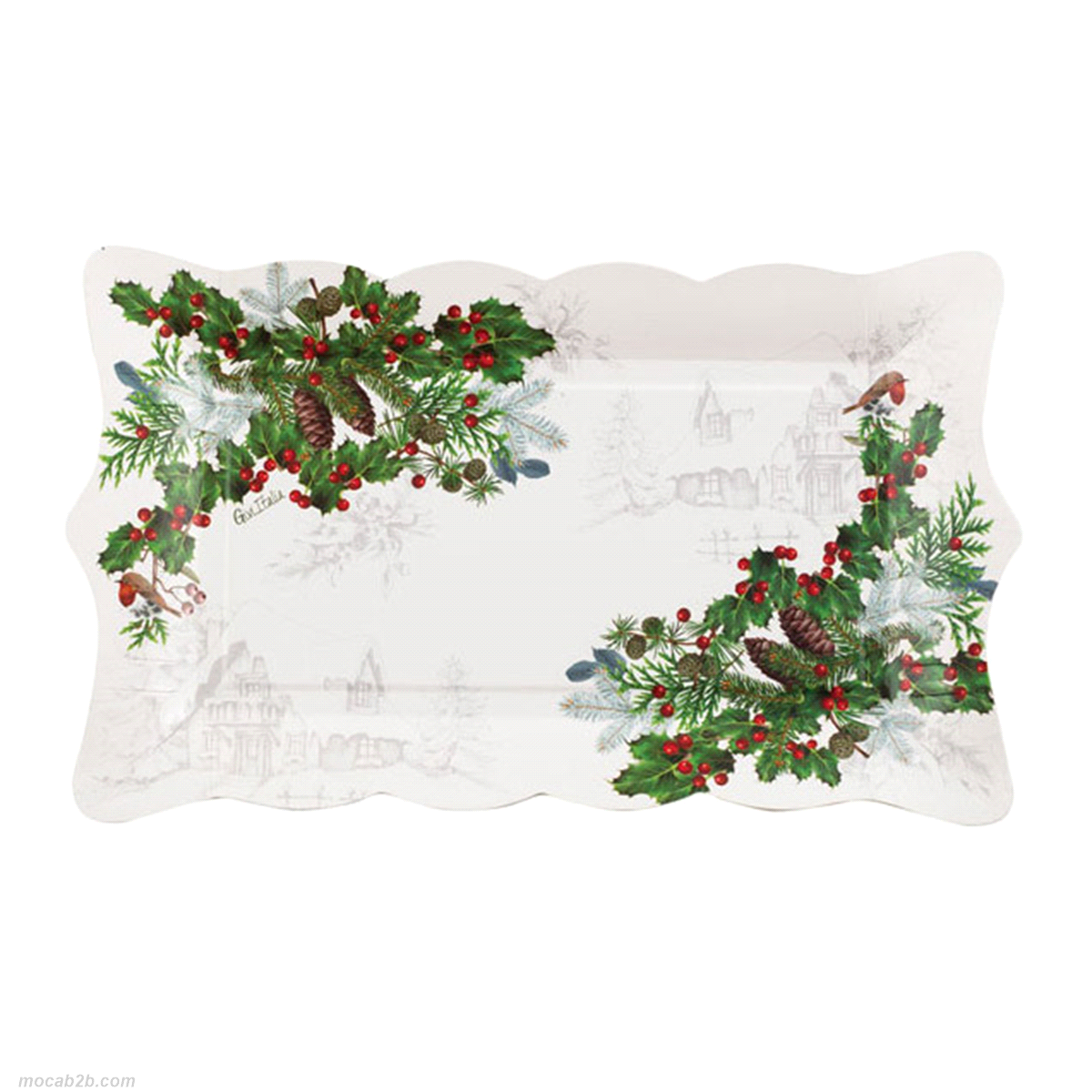 VASSOI WINTER HOLIDAYS 30x18 x4pz 