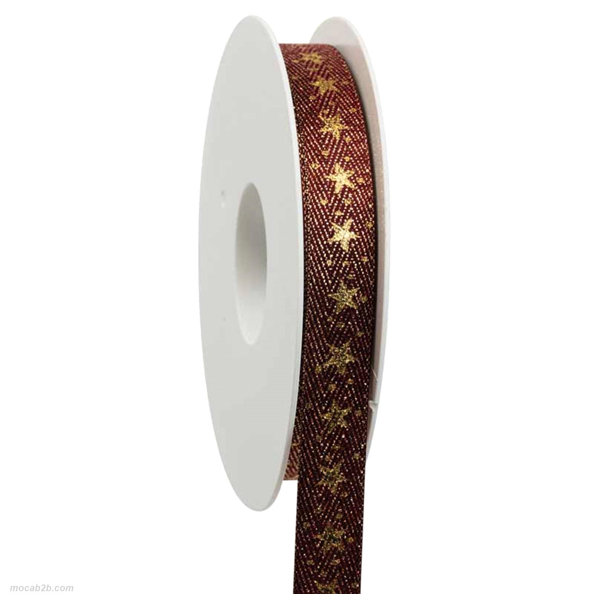 Nastro Sternfahrt rosso cardinale/oro mm15 x20mt. 