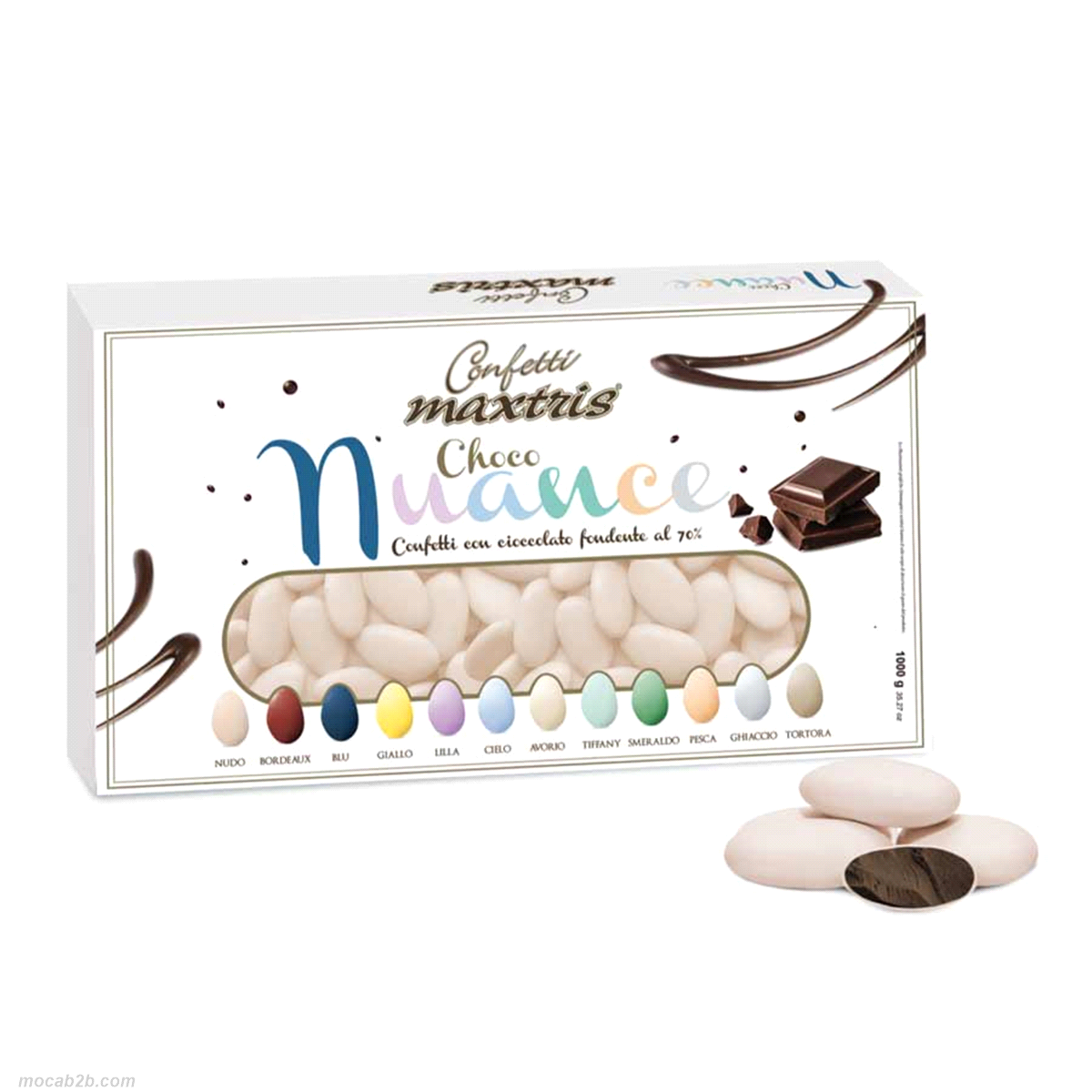 Un’anima di cioccolato fondente ricoperta da un sottile strato di zucchero.Gluten free.
 