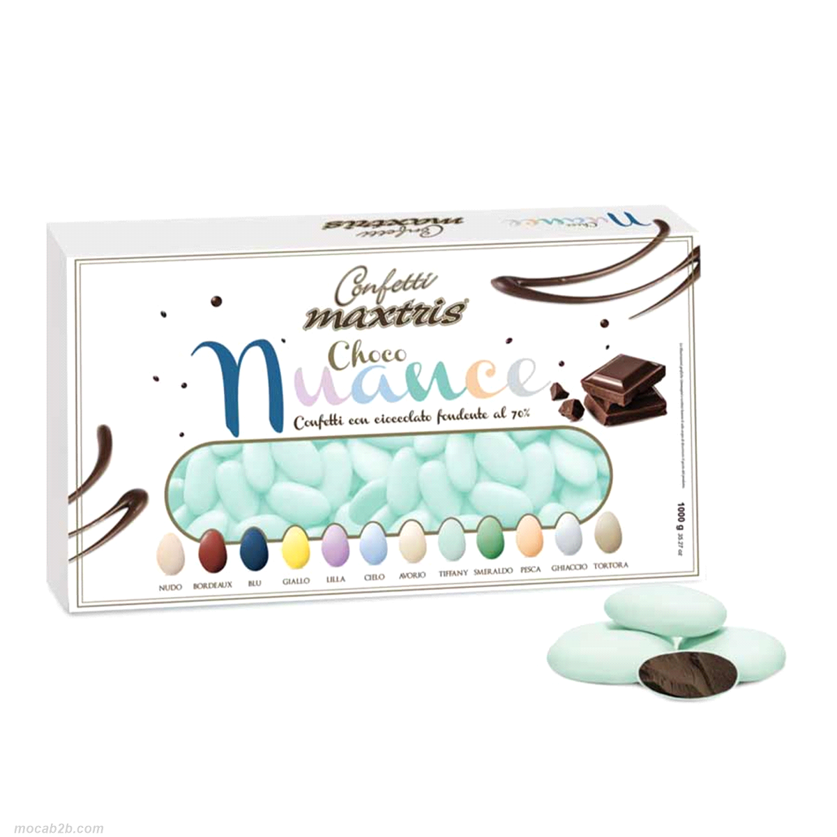 Un’anima di cioccolato fondente ricoperta da un sottile strato di zucchero.Gluten free.
 