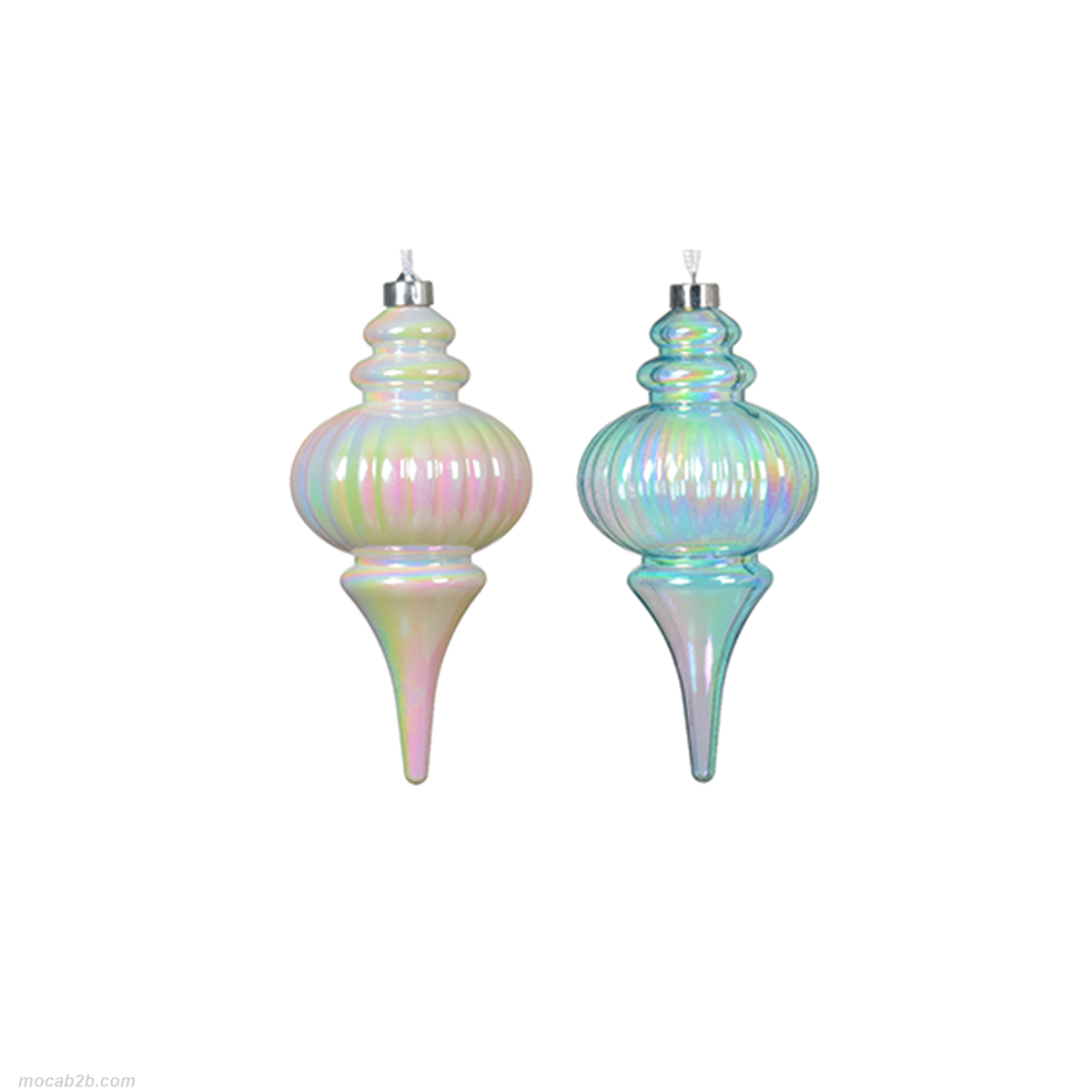 ORNAMENTO IRIS IN 2 COLORI ASSORTITI IN PP h.27,5 