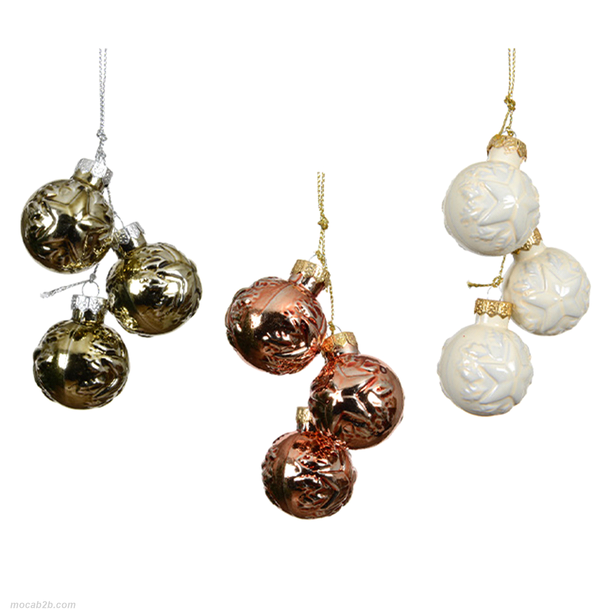 Addobbo natalizio in vetro. 