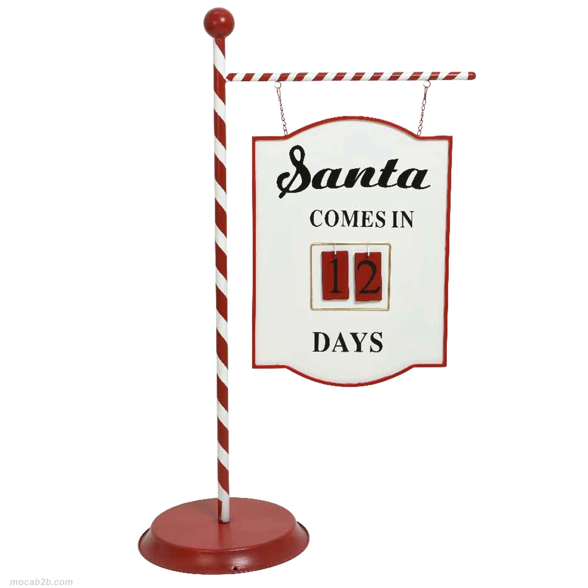 SEGNALE SANTA ROSSO/BIANCO 81x35x135 